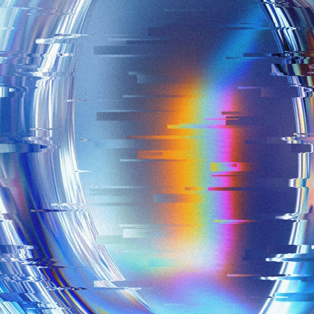 Chromatischer Ringförmiger Hintergrund, Ki-generiert.